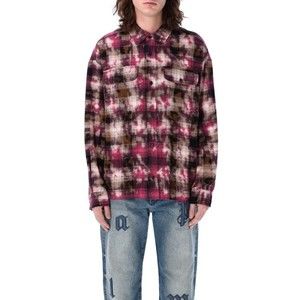 Palm Angels Curved Logo Check Shirt - NWT